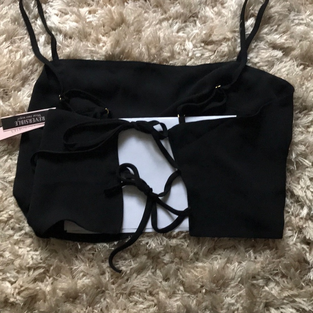 Victoria’s Secret Chiffon Strappy Back Crop Top